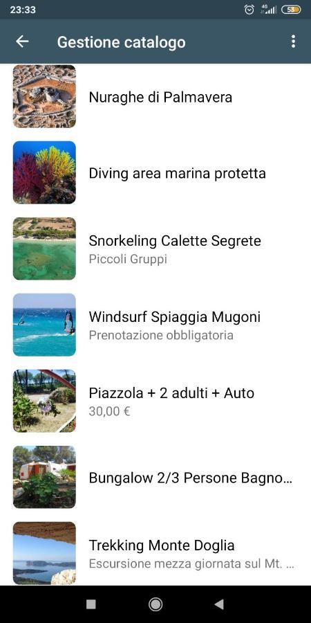 Villaggio Camping Nurral Fertilia Extérieur photo